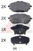 TOYOT 0446502390 Brake Pad Set, disc brake